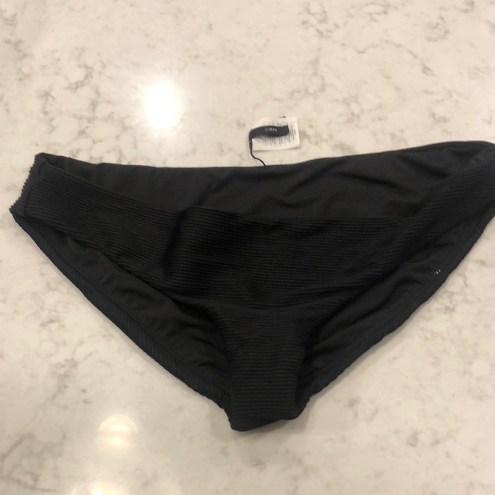 J.Crew black bikini bottom.